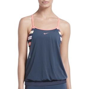 Nike Layered Sport Tback Tankini Swim 